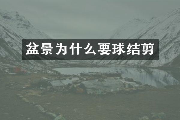 盆景为什么要球结剪
