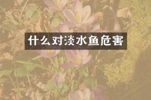 什么对淡水鱼危害