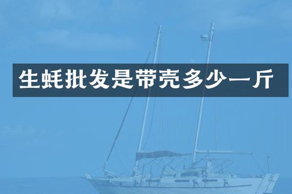 生蚝批发是带壳多少一斤