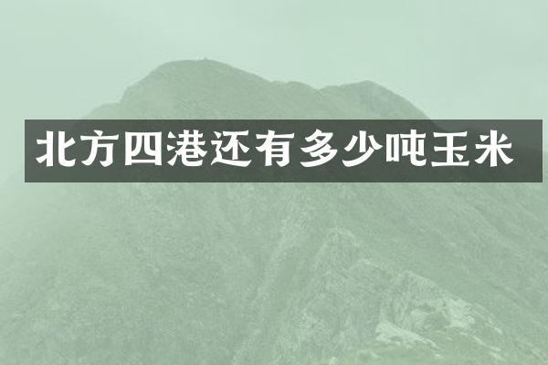 北方四港还有多少吨玉米