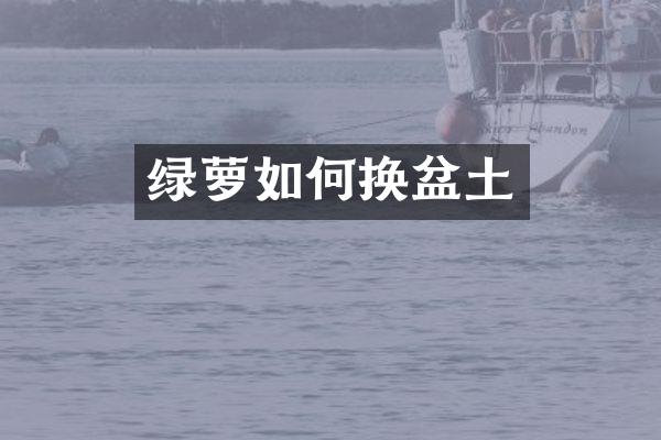 绿萝如何换盆土