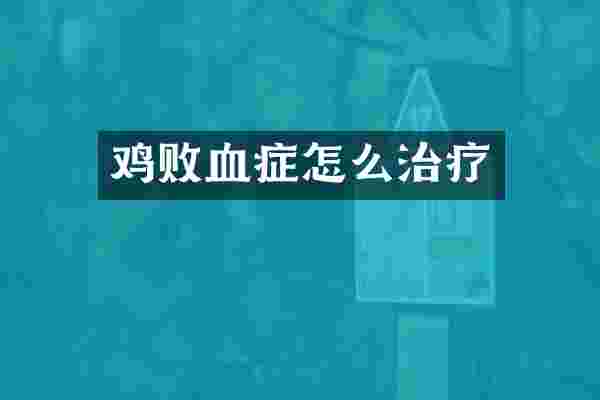 鸡败血症怎么治疗