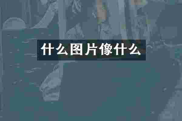 什么图片像什么