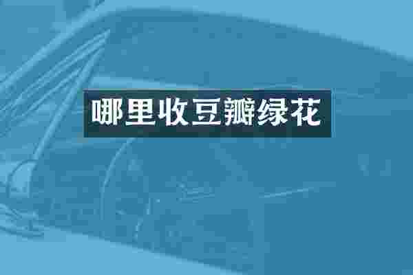哪里收豆瓣绿花