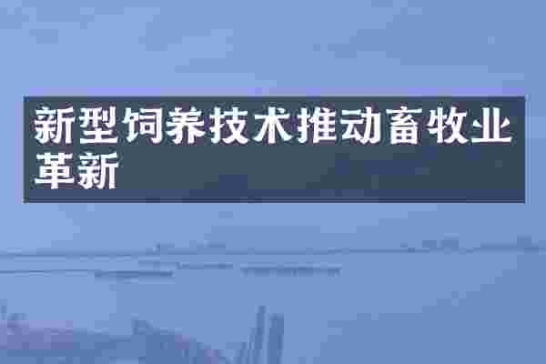新型饲养技术推动畜牧业革新