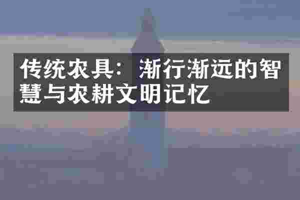 传统农具：渐行渐远的智慧与农耕文明记忆