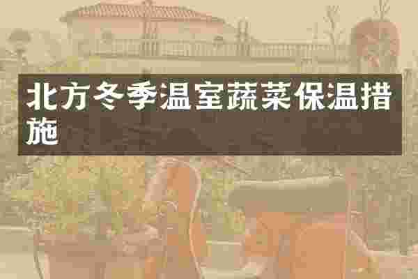 北方冬季温室蔬菜保温措施