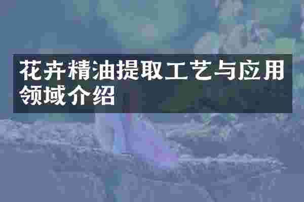 花卉精油提取工艺与应用领域介绍